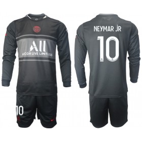 Jalkapallo Pelipaidat/Peliasut Paris Saint-Germain Neymar JR 10 Lasten Kolmaspaita 2021-2022 Pitkähihainen